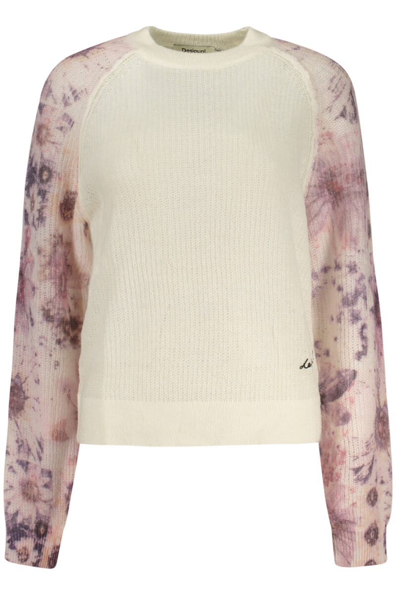 DESIGUAL DÁMSKÝ BÍLÝ SVETR 26WWJF19_BI1001
