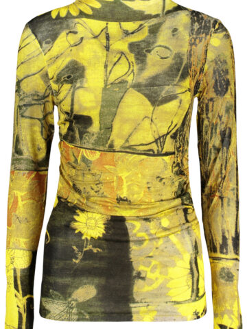 DESIGUAL WOMEN'S YELLOW SWEATER 26WWJF25_GI3136
