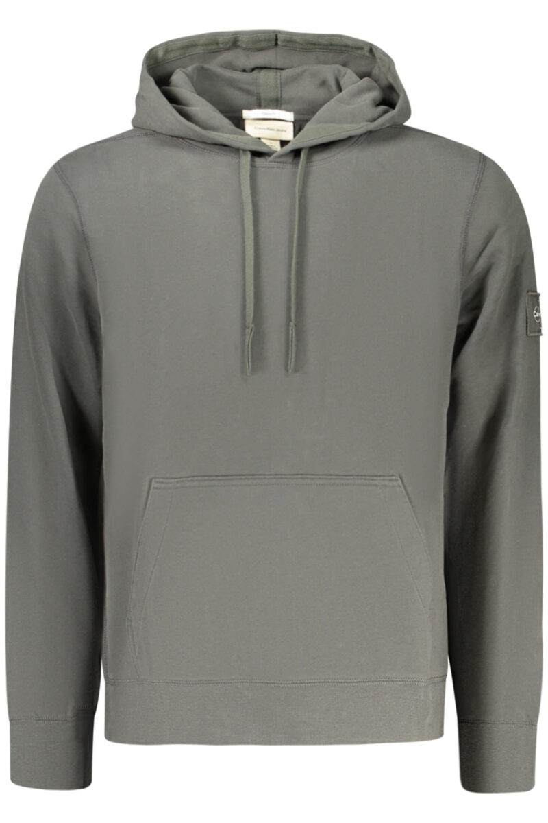 CALVIN KLEIN PÁNSKÁ MIKINA BEZ ZIPU, ZELENÁ LV04RJ201G_VE8MN