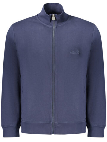 ELLESSE MEN'S BLUE ZIP-UP SWEATSHIRT