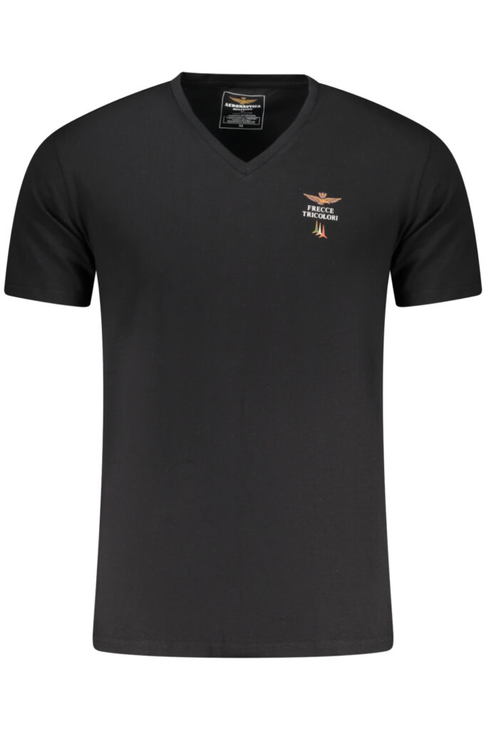 AERONAUTICA MILITARE MEN'S BLACK OUTFIT T-SHIRT SCOTI006J508_NE34300