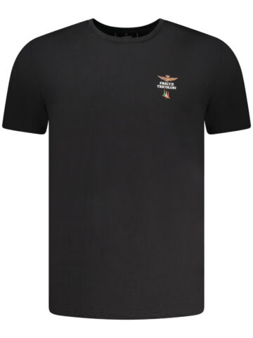 AERONAUTICA MILITARE MEN'S BLACK OUTFIT T-SHIRT SCOTI005J508_NE34300
