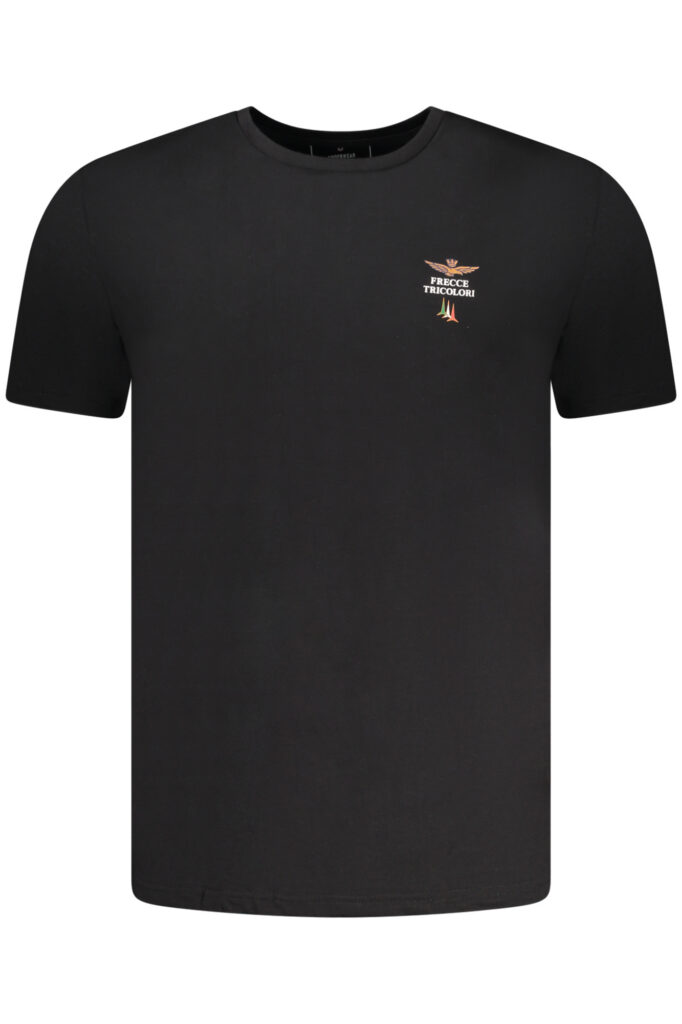 AERONAUTICA MILITARE MEN'S BLACK OUTFIT T-SHIRT SCOTI005J508_NE34300