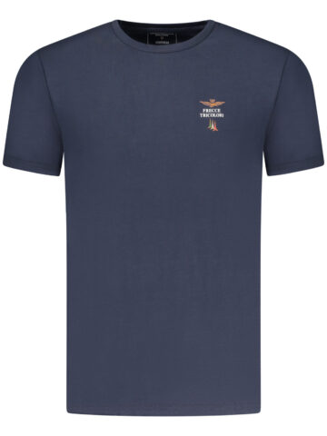 AERONAUTICA MILITARE MEN'S BLUE OUTERWEAR T-SHIRT SCOTI005J508_BL08184