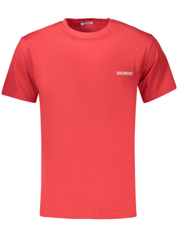 BIKKEMBERGS MEN'S SHORT-SLEEVED T-SHIRT, RED BKK2MTS01_RORED