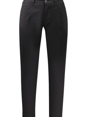 BOSS MEN'S BLACK TROUSERS 50559299CHINOPLEATED1_NE001