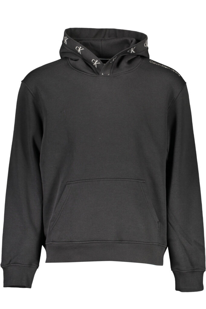CALVIN KLEIN MEN'S BLACK ZIPLESS SWEATSHIRT J30J321883_6D42DF0_NEROBEH