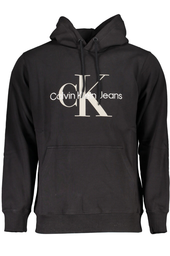 CALVIN KLEIN MEN'S BLACK ZIPLESS SWEATSHIRT J30J320805_NE0GR