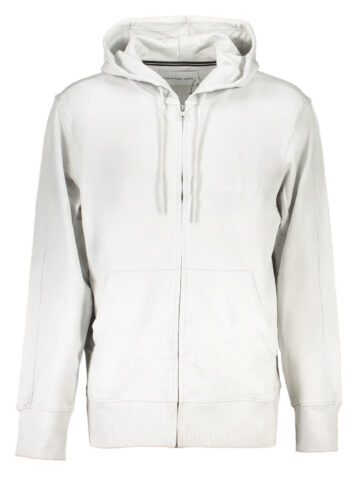 CALVIN KLEIN MEN'S GRAY ZIP SWEATSHIRT