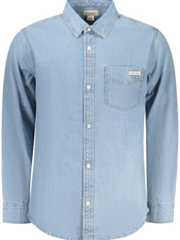 CALVIN KLEIN MEN'S LONG-SLEEVED SHIRT, BLUE LV04RE710G_AZ3TR