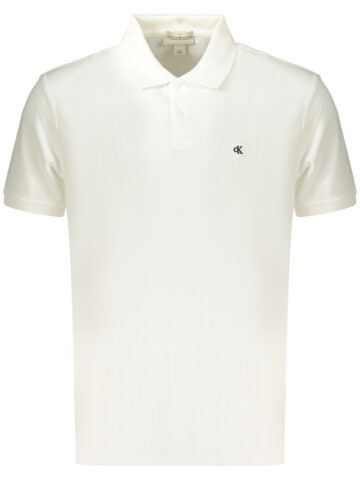 CALVIN KLEIN MEN'S SHORT-SLEEVE POLO SHIRT WHITE LV040EM269_BIYAF