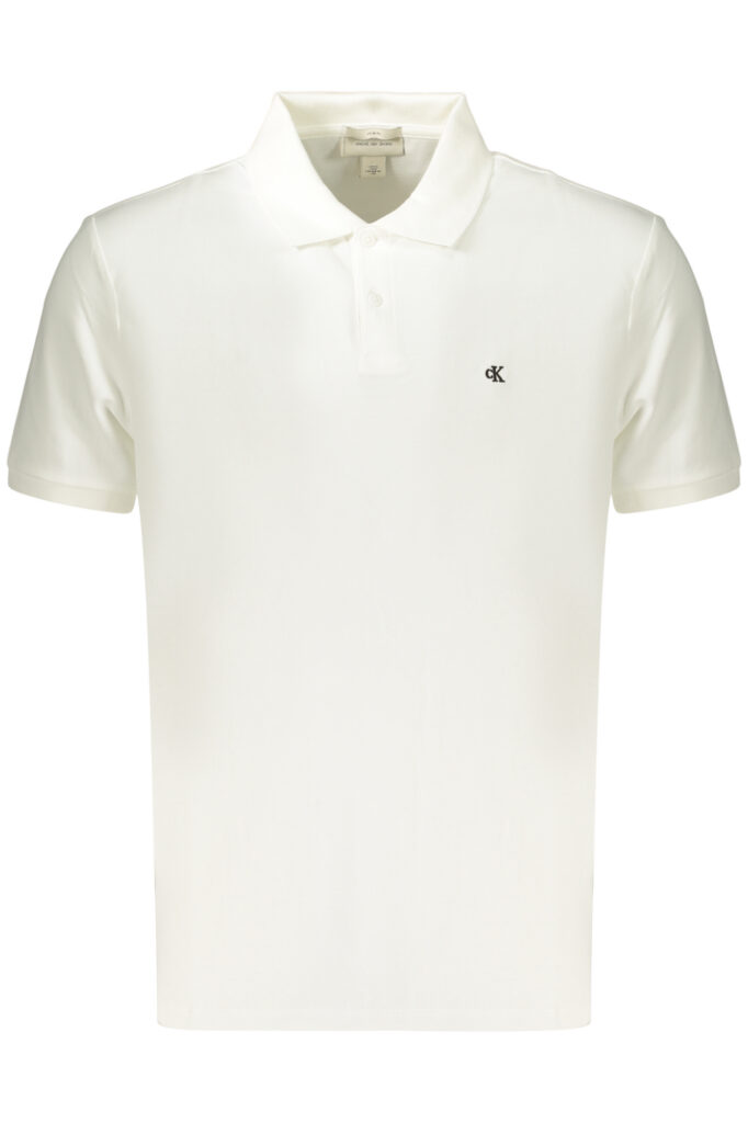 CALVIN KLEIN MEN'S SHORT-SLEEVE POLO SHIRT WHITE LV040EM269_BIYAF