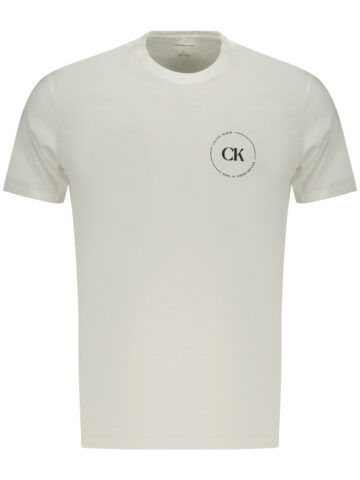 CALVIN KLEIN MEN'S SHORT-SLEEVE T-SHIRT WHITE LV04RF801G_BIYAF