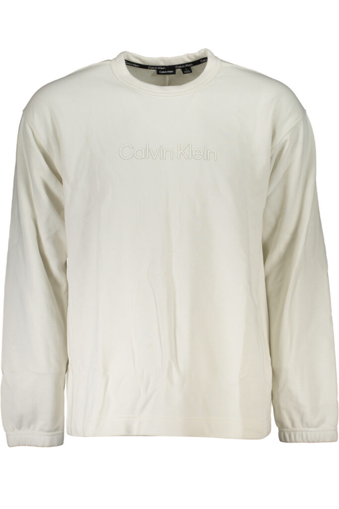 CALVIN KLEIN MEN'S WHITE ZIPLESS SWEATSHIRT 00GMS3W302_BIDE0