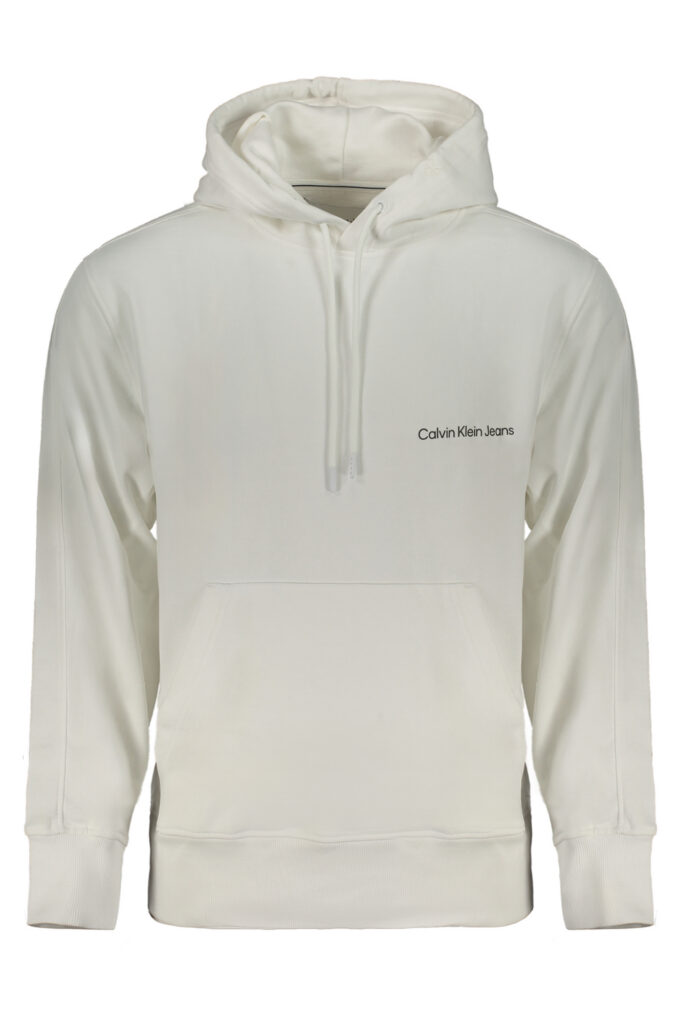 CALVIN KLEIN MEN'S WHITE ZIPLESS SWEATSHIRT J30J324620_BIYAF