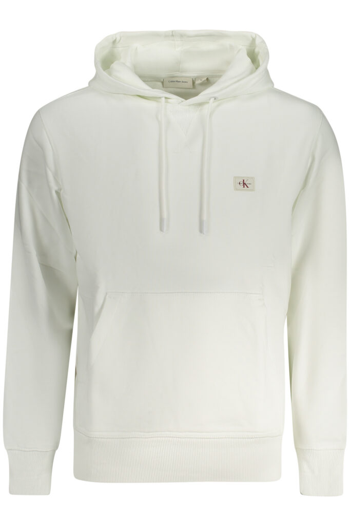 CALVIN KLEIN MEN'S ZIPLESS SWEATSHIRT WHITE J30J327113_BIYAF
