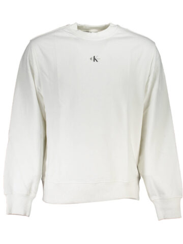 CALVIN KLEIN MEN'S ZIPLESS SWEATSHIRT WHITE J30J322534_DCFEC27_BIANCOYAF