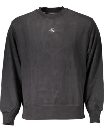 CALVIN KLEIN SWEATSHIRT WITHOUT ZIP BLACK MAN J30J322534_NERO_BEH