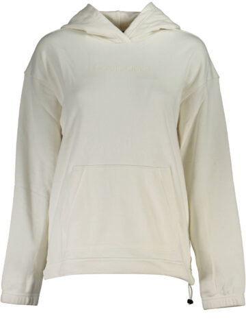 CALVIN KLEIN WOMEN'S SWEATSHIRT WITHOUT ZIP WHITE