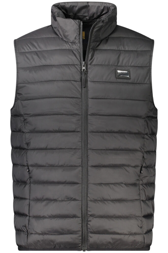 CAVALLI CLASS MEN'S BLACK SLEEVELESS JACKET TXT40VSB049_NE05051