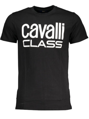 CAVALLI CLASS MEN'S SHORT SLEEVE T-SHIRT BLACK QXT62QJD060_NE05051