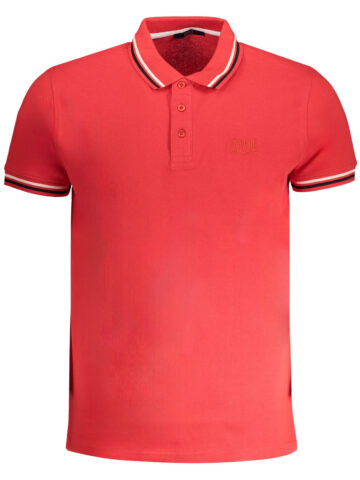 CAVALLI CLASS MEN'S SHORT SLEEVED POLO SHIRT RED QXT64XKB002_RO02000
