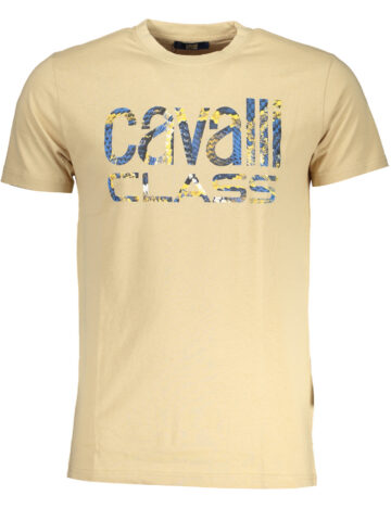 CAVALLI CLASS MEN'S SHORT SLEEVED T-SHIRT BEIGE QXT63FJD060_BE00503