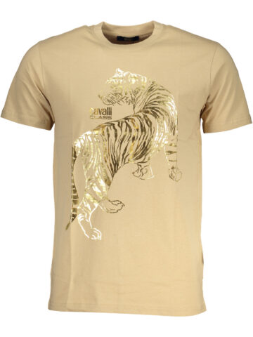 CAVALLI CLASS MEN'S SHORT SLEEVED T-SHIRT BEIGE QXT62TJD060_BE00503