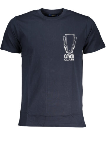 CAVALLI CLASS MEN'S SHORT SLEEVED T-SHIRT BLUE QXT62WJD060_BL04926