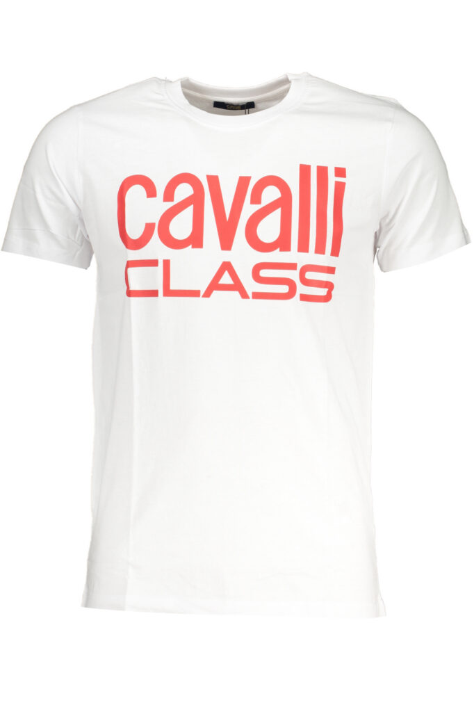 CAVALLI CLASS MEN'S SHORT SLEEVED T-SHIRT WHITE QXT62QJD060_BI00053