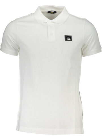 CAVALLI CLASS POLO SHORT SLEEVE MAN WHITE