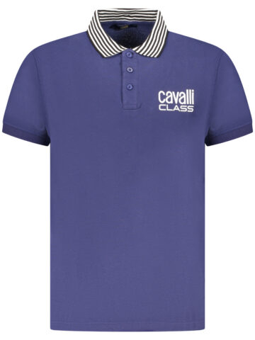 CAVALLI CLASS POLO SHORT SLEEVE MEN BLUE TXT64EKB002_BL04551