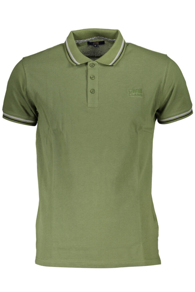 CAVALLI CLASS POLO SHORT SLEEVES MEN GREEN QXT64SKB002_92D9410_VERDE04050