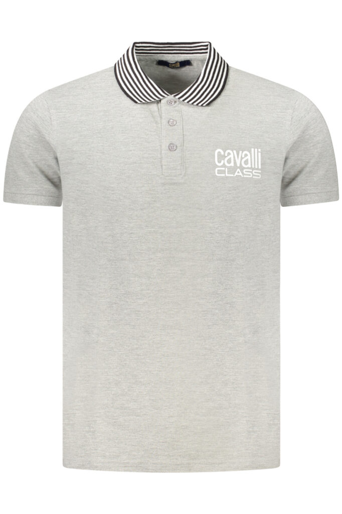 CAVALLI CLASS POLO SHORT SLEEVES MEN GREY TXT64EKB002_GR05001