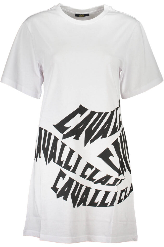 CAVALLI CLASS SHORT DRESS WOMEN WHITE QXT10AJD060_2BF406B_BIANCO0005