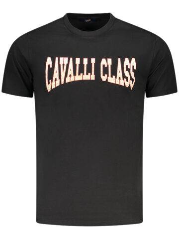 CAVALLI CLASS SHORT SLEEVE T-SHIRT MEN BLACK TXT61AJD060_NE05051