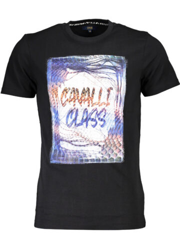 CAVALLI CLASS SHORT SLEEVE T-SHIRT MEN BLACK QXT61OJD060_54E0C4F_NERO05051
