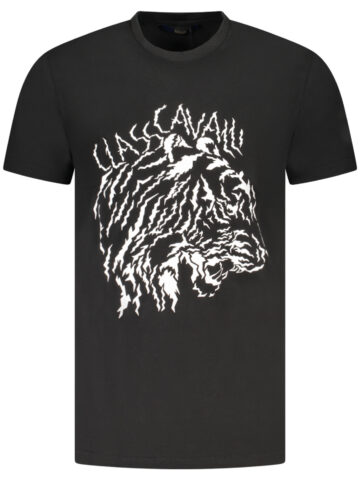 CAVALLI CLASS SHORT SLEEVE T-SHIRT MEN BLACK TXT60VJD060_NE05051