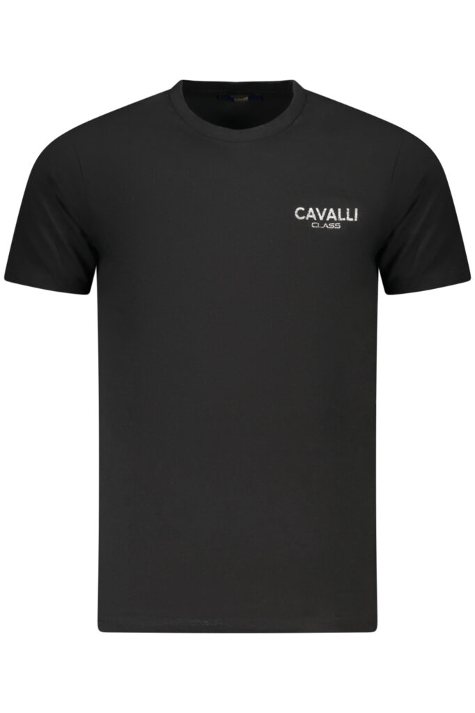 CAVALLI CLASS SHORT SLEEVE T-SHIRT MEN BLACK TXT61JJD060_NE05051