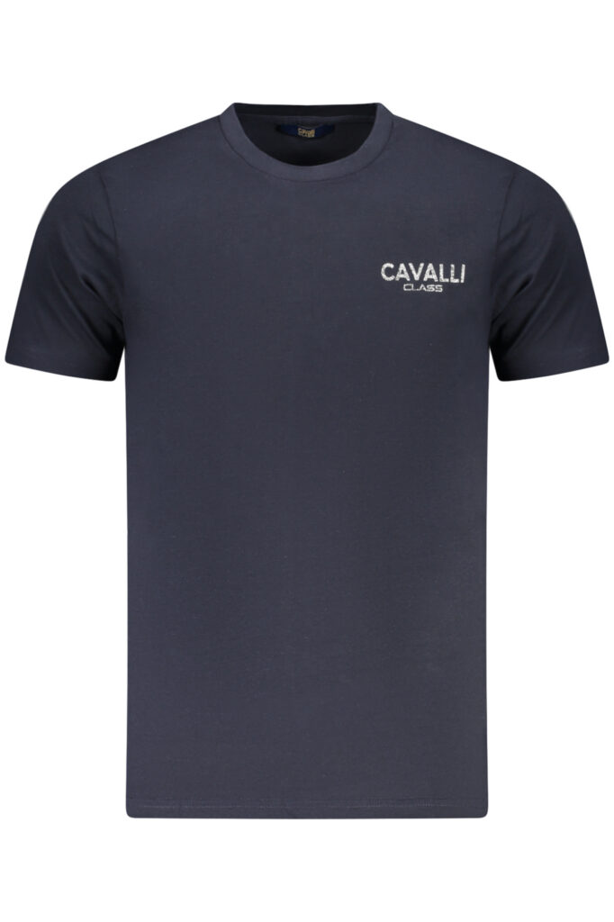 CAVALLI CLASS SHORT SLEEVE T-SHIRT MEN BLUE TXT61JJD060_BL04502
