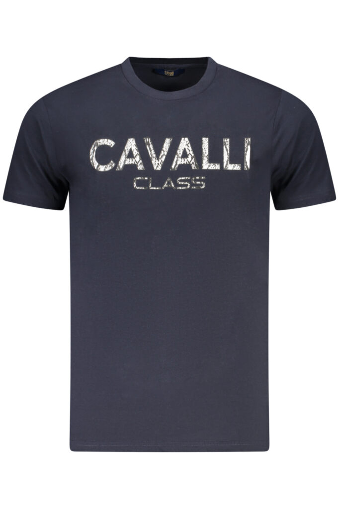CAVALLI CLASS SHORT SLEEVE T-SHIRT MEN BLUE TXT61GJD060_BL04502