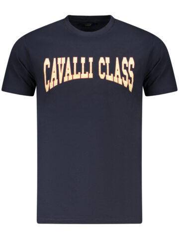 CAVALLI CLASS SHORT SLEEVE T-SHIRT MEN BLUE TXT61AJD060_BL04502