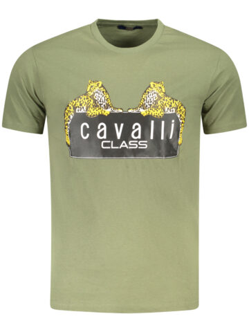 CAVALLI CLASS SHORT SLEEVE T-SHIRT MEN GREEN TXT60NJD060_VE04050