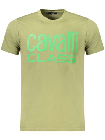 CAVALLI CLASS SHORT SLEEVE T-SHIRT MEN GREEN QXT62QJD060_VE04050