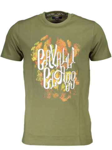 CAVALLI CLASS SHORT SLEEVE T-SHIRT MEN GREEN QXT61MJD060_EE4F98E_VERDE04050