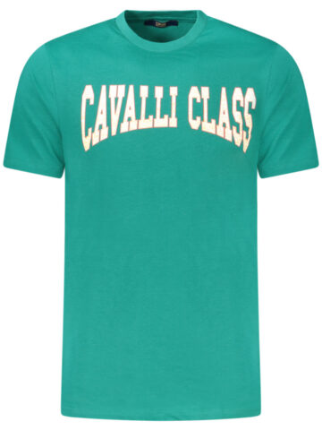 CAVALLI CLASS SHORT SLEEVE T-SHIRT MEN GREEN TXT61AJD060_VE04038