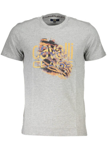 CAVALLI CLASS SHORT SLEEVE T-SHIRT MEN GREY QXT61PJD060_0AC21F9_GRIGIO0496