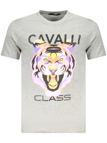 CAVALLI CLASS SHORT SLEEVE T-SHIRT MEN GREY TXT60FJD060_GR05014