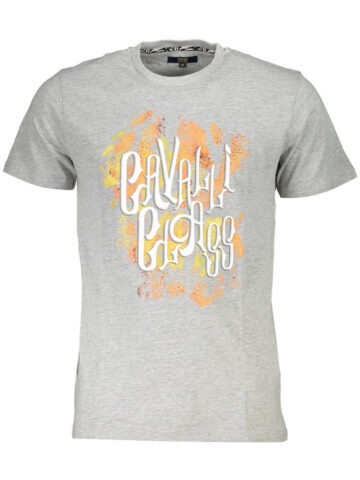 CAVALLI CLASS SHORT SLEEVE T-SHIRT MEN GREY QXT61MJD060_12A62EE_GRIGIO0496