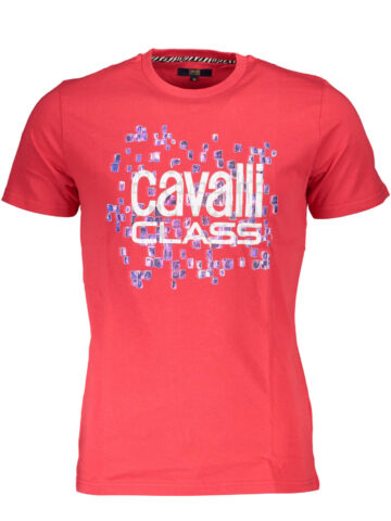 CAVALLI CLASS SHORT SLEEVE T-SHIRT MEN RED QXT61UJD060_E9BD684_ROSSO02000